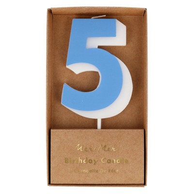 Meri Meri Number Candle 5 (Pack of 1)
