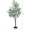 HomeStock  4 ft. Artificial Olive Tree in Pot for Indoor/Outdoor - 2 of 4