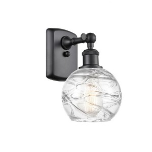 Athens Deco Swirl - 1 Light Wall Sconce In Industrial Style-11 Inches Tall and 6 Inches Wide - 1 of 1