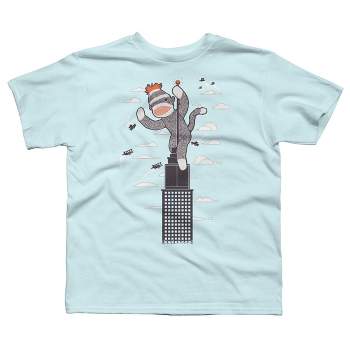 Boy's Design By Humans Sock Monkey Just Wants A Friend By RonanLynam T-Shirt