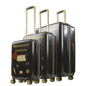 WB Harry Potter Ful Hogwart Express Hardside Printed Abs 3PC Luggage Set Black - 1 of 4