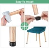 Unique Bargains Silicone Cups Round Felt Furniture Pads for Hardwood Floors 24 Pcs - 4 of 4