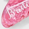 Bride Squad Hair Claw Clip - Pink - 3 of 3