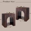 Nightstand with Charging Station, 22" Modern Night Stand with Arched Open Shelf, End Tables for Living Room Bedroom - 3 of 4