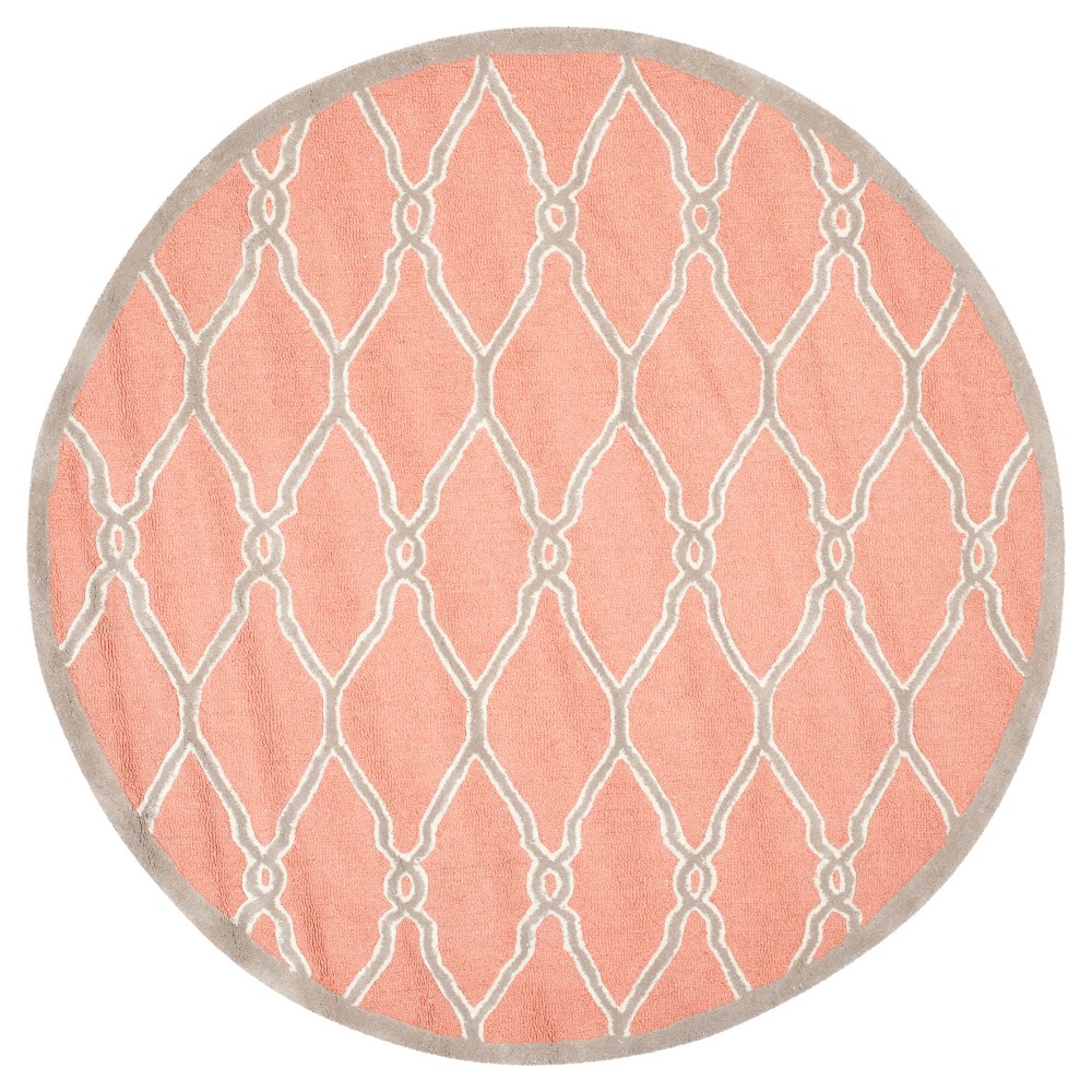 6' Round Orli Area Rug Coral / Ivory - Safavieh