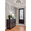 Harden 4-Light Matte Black Steel Flush Mount Ceiling Light - Dimmable, Damp Rated, 16.25" - 2 of 4