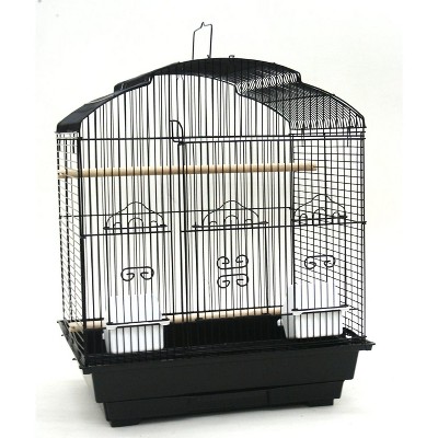 YML A5804 3/8 inches Bar Spacing Shall Top Small Bird Cage Black 18 inches x 14 inches