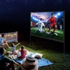 VEVOR Projector Screen with Stand, 100 inch 16:9 4K 1080 HD Outdoor Movie Screen with Stand, Wrinkle-Free Projection Screen with Bar Feet - 2 of 4