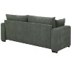 NicBex Modern Minimalist Corduroy Loveseat Sofa Couch with Two Pillows,2-Seat Lounge Sofa for Living Room,Apartment - 4 of 4