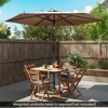 Tangkula 7.5 ft Patio Umbrella Outdoor Heavy Duty Market Umbrella w/ Push Button Tilt - 3 of 4