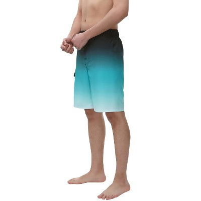 Rokka&Rolla Men's 9" Half Elastic Waist Board Swim Shorts -Ocean Gradient , size Large — фото 5