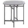 vidaXL Patio Table Gray 47.2 in.x27.6 in.x29.1 in. Solid Acacia Wood - 4 of 4
