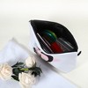 Unique Bargains Large Capacity Zipper Personalized Small Makeup Bag White - 2 of 4