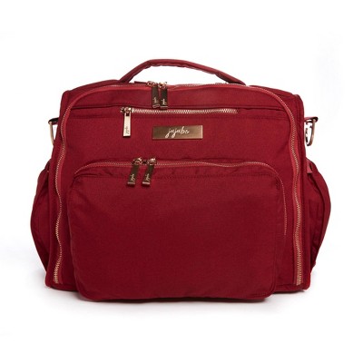 red diaper bag