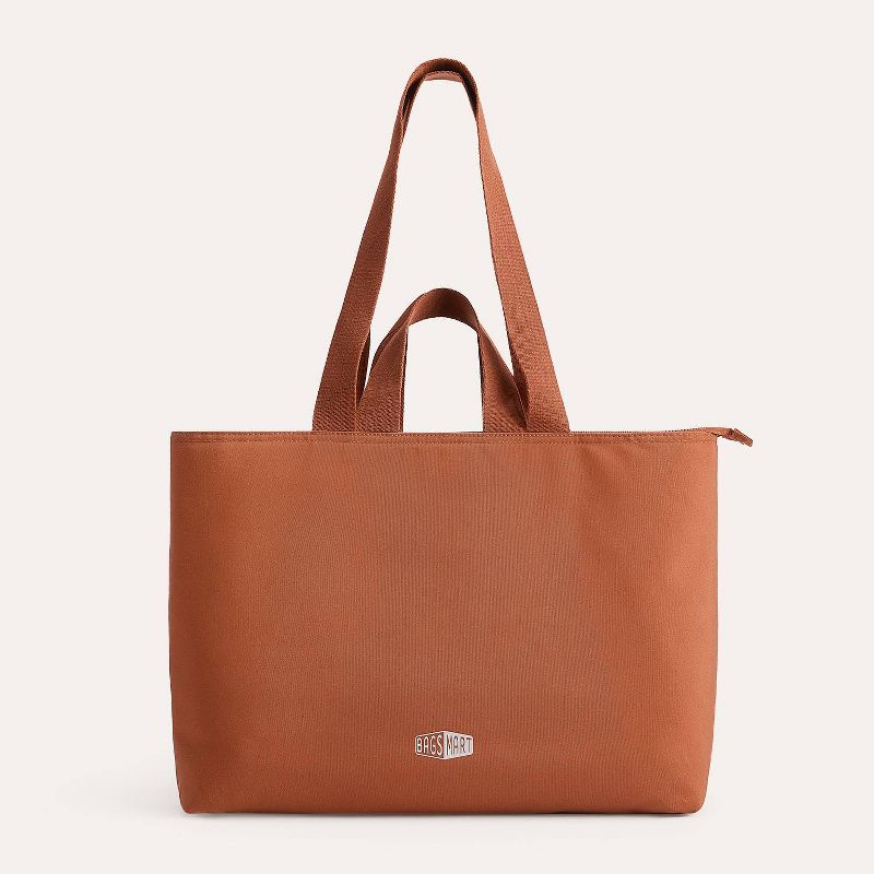 Bagsmart Lightweight Messenger & Laptop Bag 25L Work Tote - Brown