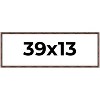 PosterPalooza | 39x13 Thin Bamboo Picture Frame, UV Acrylic, 2 Finishes - Gold and Brown - 2 of 4