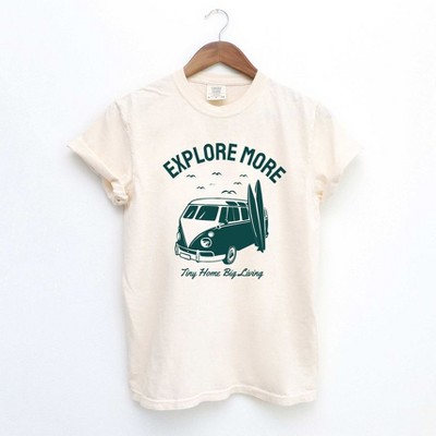 Simply Sage Market Women's Explore More Surf Board Short Sleeve Garment Dyed Tee