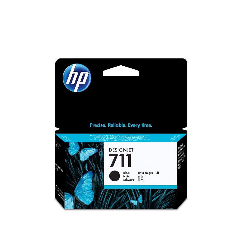 HP Inc. 711 38-ml Black DesignJet Ink Cartridge, CZ129A, 1 of 5