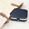 Unique Bargains Travel Portable PU Leather Jewelry Box for Women's Gifts for Earring Necklace - 4 of 4