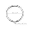 Unique Bargains Hanging Hardware 316 Stainless Steel Welded O-Rings 2 Pcs - 2 of 4