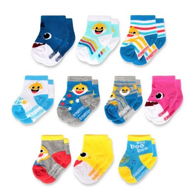 Baby Shark Baby Boys 10-pack Socks (0-24 Months) : Target