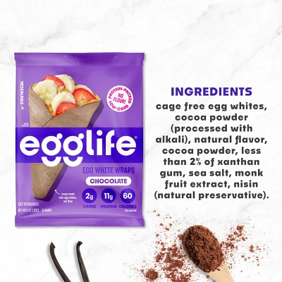 egglife Chocolate Egg White Wraps - 6oz