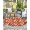 Unique Loom    Outdoor Modern Aztec Area Rug - 3 of 4
