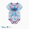 Disney Stitch Family Matching Outfits Sleeveless Dresses, Shirts & Onesies with Tropical Hawaiian Floral Print - 2 of 4