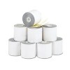 PM Company Paper Rolls Credit Verification 2 1/4" x 70 ft White/Canary 10/Pack 09325 - 2 of 2