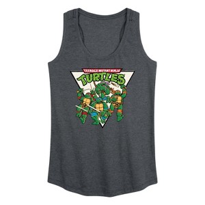 Women's - Teenage Mutant Ninja Turtles - Triangle Graphic Racerback Tank - 1 of 4