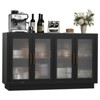 Sideboard Buffet Cabinets with 4-Glass Door, Kitchen Storage Cabinets, Large Buffet Cabinet with Storage, Accent Sideboard Storage Cabinet Table - 3 of 4