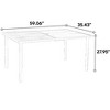 Mshliw 7-Piece Outdoor Wicker Patio Dining Set with Cushions, Swivel Rocker Chairs, Steel Table with Umbrella Hole for Backyard, Garden, and Poolside - 4 of 4