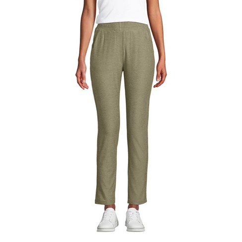 Lands' End Women's Plus Size Active High Rise Soft Performance Refined  Tapered Ankle Pants - 3x - Sunwashed Olive Space Dye : Target