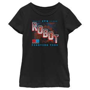 Girl's Battlebots It's Robot Fighting Time T-Shirt - 1 of 4