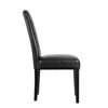 Modway Perdure Dining Side Chair Black: Vinyl Upholstered Parsons Style, Wood Frame, 285 lb Capacity - 3 of 4