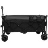 51-inch Extended Heavy-Duty Foldable Utility Wagon - 480lbs Capacity, Patented Ultra-Stable Frame, 1:6 Space-Saving Fold & 7" All-Terrain Wheels - 2 of 4