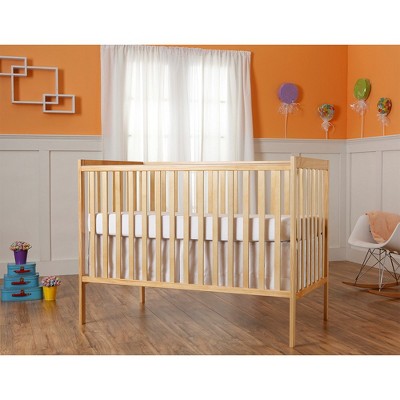 Natural Pinewood 5-in-1 Convertible Crib with Adjustable Mattress Support