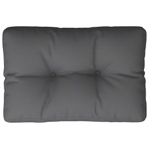 vidaXL Pallet Cushion - Anthracite, Polyester Fabric, 19.7" x 15.7" x 4.7", Hollow Fiber Filling, Indoor/Outdoor Use, Garden/Patio - 1 of 4