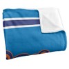 United States Coast Guard Academy Primary Logo Stripes Silky 50x60 Blanket, 1 Sided - 3 of 4