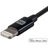 Monoprice 3ft Lightning to USB-A Charging Cable, Apple MFi Certified - Black - 3 of 4