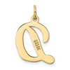 Black Bow Jewelry 14k Yellow Gold Madison Collection LG Classic Script Initial D Pendant - 3 of 4