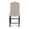 Height Solid Wood Caswell Counter Chair (Set of 2) with Turned Front Legs, Shield Back, Nailhead Trim and Matching Bench Option - 2 of 4