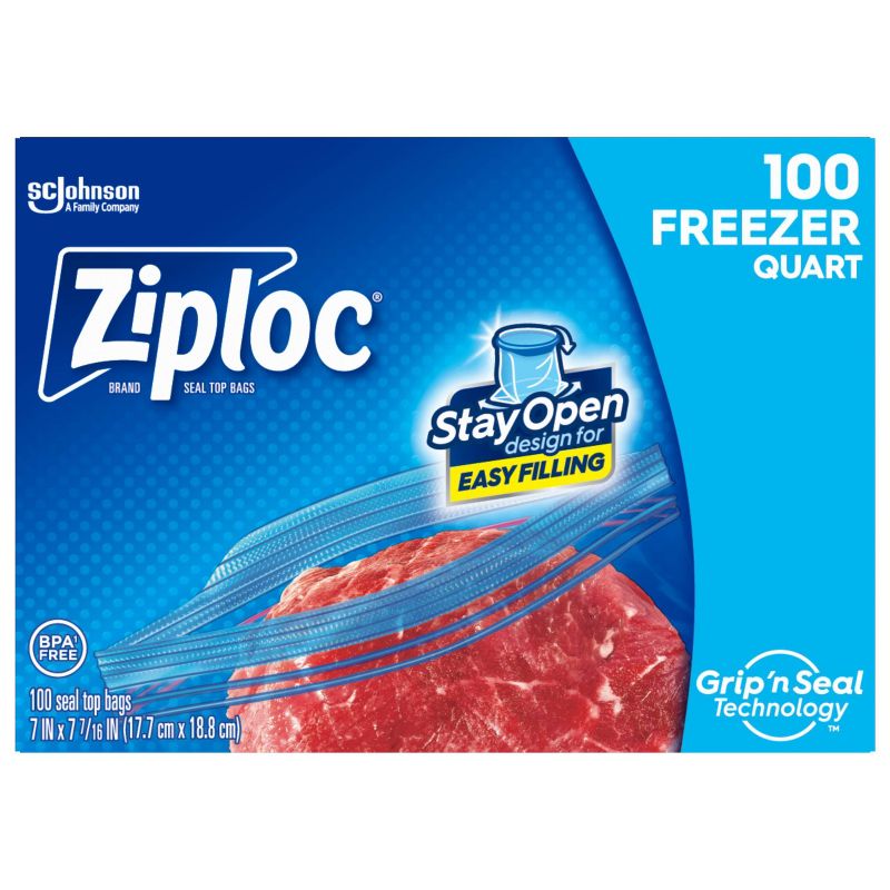 Ziploc Freezer Quart Bags, 1 of 17