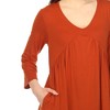 Women's Empire Cut V-Neck Tunic Top - 4 of 4