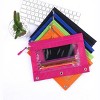 Paaaawaters Binder Pencil Pouch with Zipper Pulls, Pencil Pouch for 3 Ring Binder Pencil Case with Clear Window Bluk 5 Pack for Office School Suppli - 4 of 4