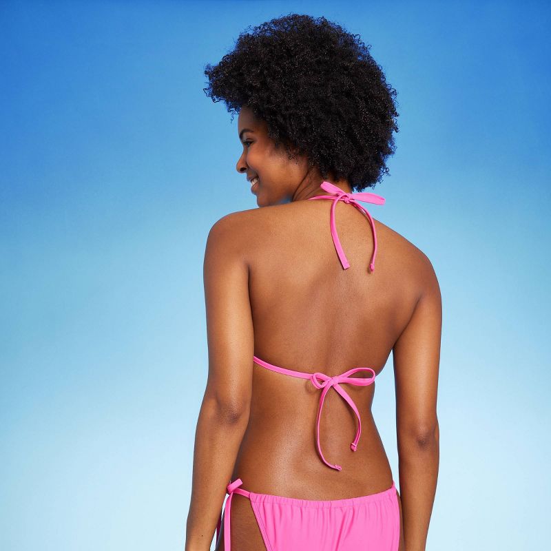 Women's Heart Shaped Gem Embellished Triangle Bikini Top - Wild Fable™, 3 of 9