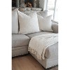 Cozy Cotton White Boucle Euro Pillow 26x26 - 4 of 4