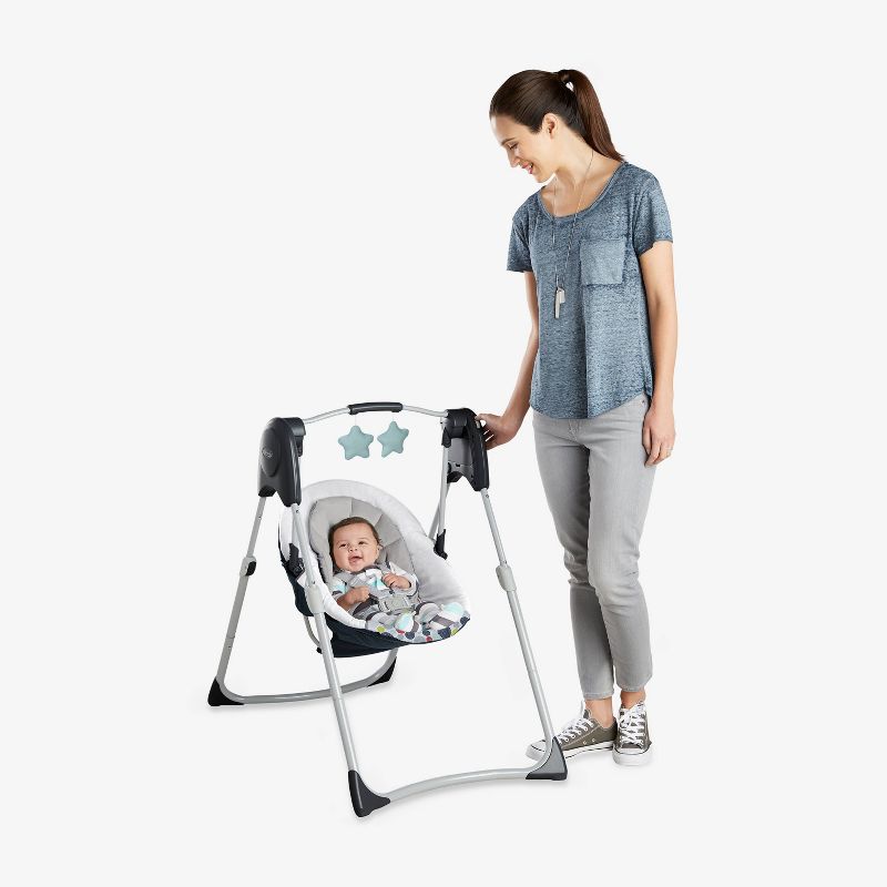 Graco Slim Spaces Compact Baby Swing, 4 of 9