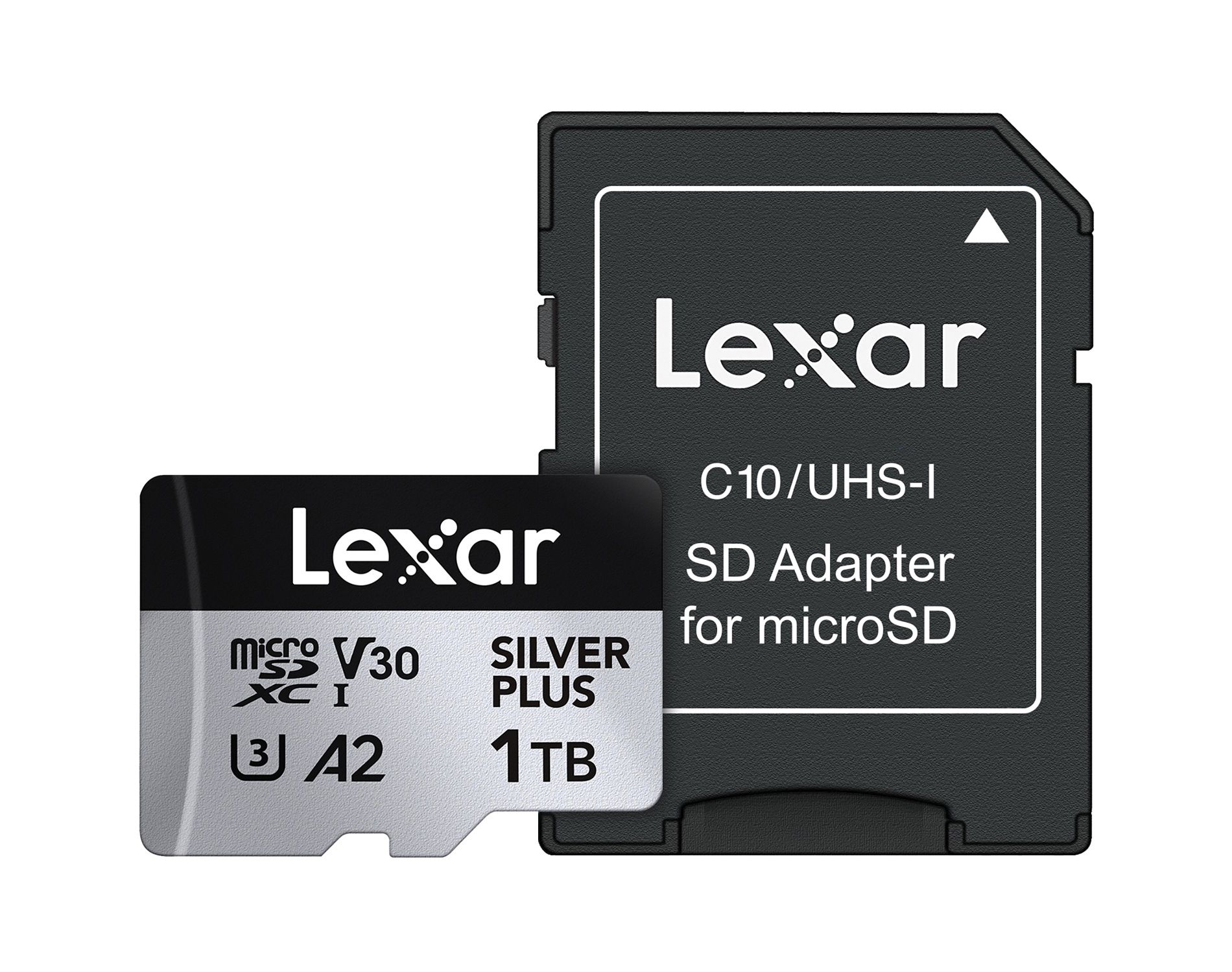 Lexar® Professional SILVER PLUS Series microSDXC™ UHS-I Card with SD™ Adapter