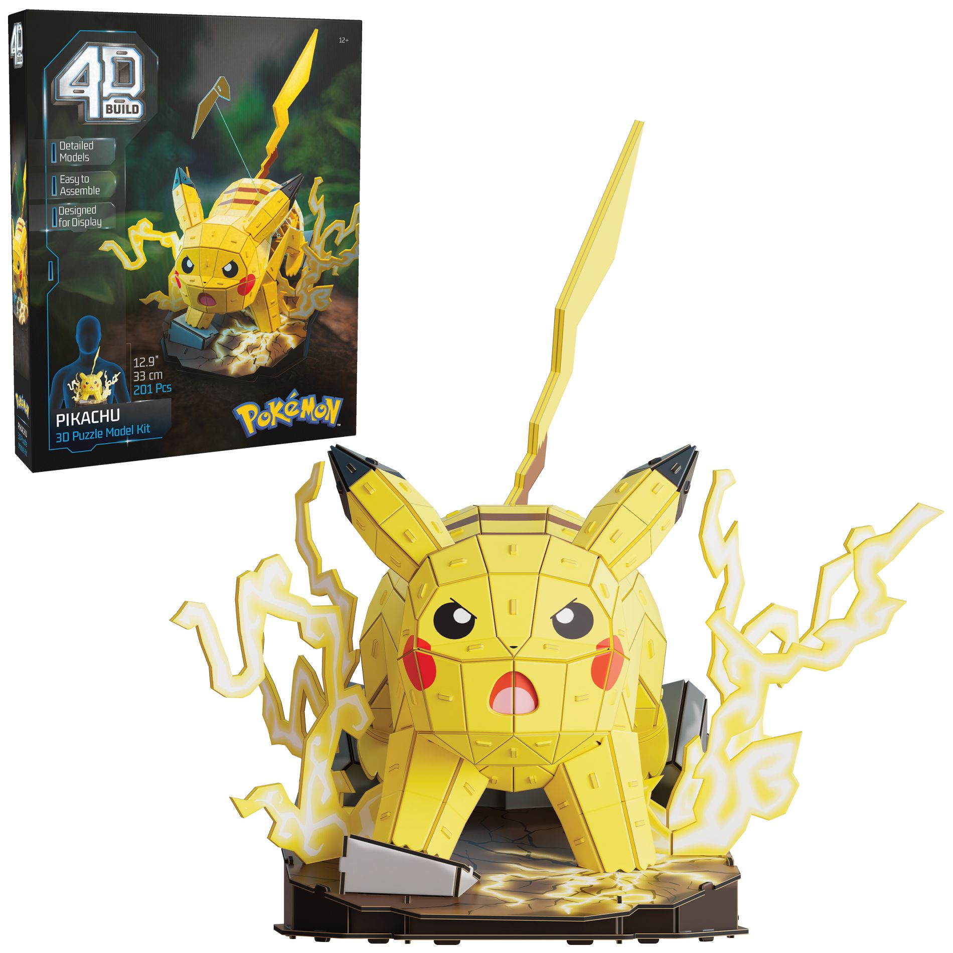 Pokemon 4D Build Pikachu 3D Model Kit Puzzle 201pc